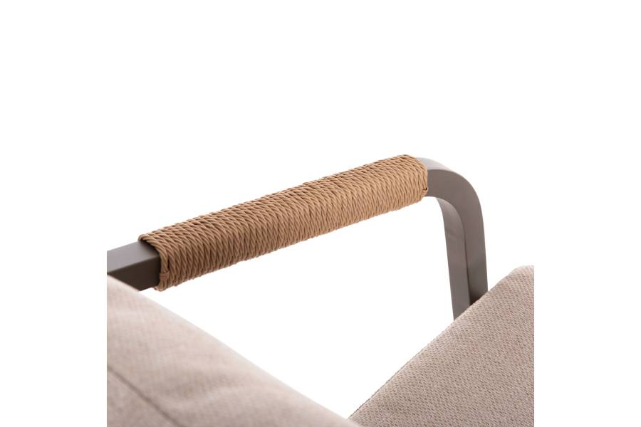 ΠΟΛΥΘΡΟΝΑ MAERLY HM6051.04 ΣΑΜΠΑΝΙ ΑΛΟΥΜΙΝΙΟ-P.E.RATTAN ΦΥΣΙΚΟ-ΜΑΞΙΛΑΡΙΑ ΜΠΕΖ 55,5x62,5x85Υ εκ.