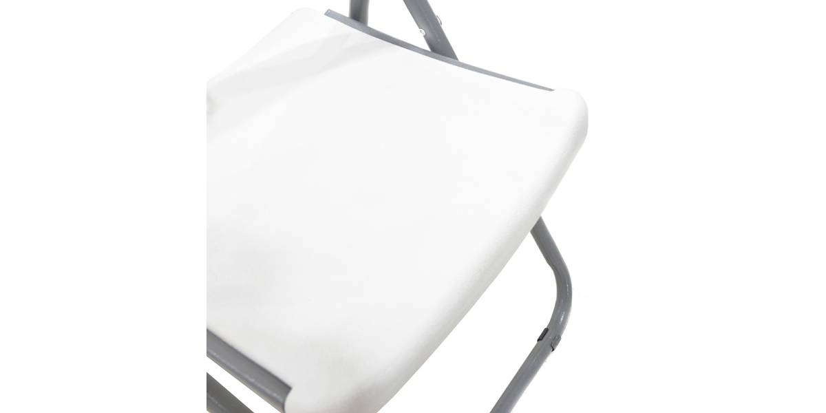Καρέκλα catering-συνεδρίου πτυσσόμενη Edison pakoworld χρώμα λευκό