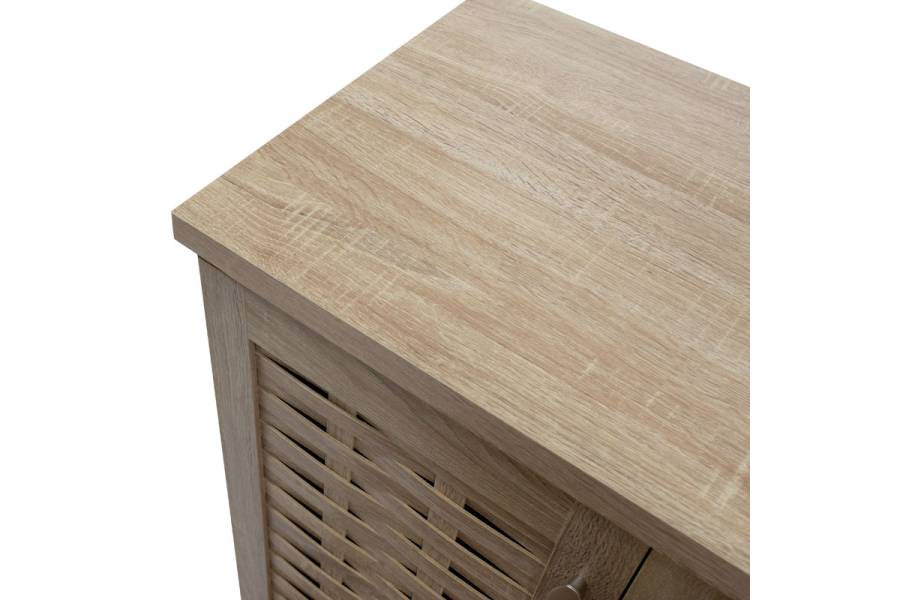Παπουτσοθήκη-ντουλάπι MANTAM pakoworld 12 ζεύγων χρώμα sonoma 78x40x92εκ