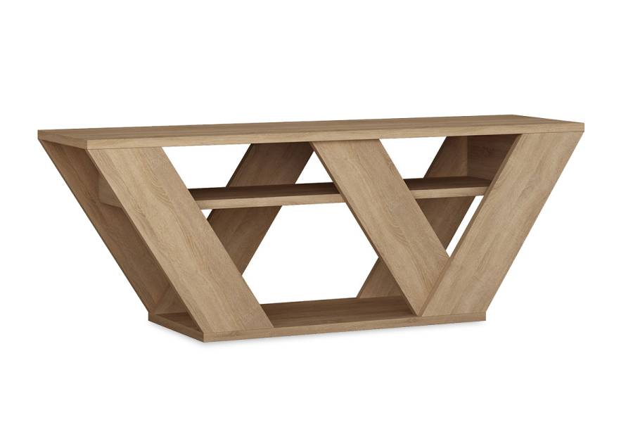 Έπιπλο τηλεόρασης Pipralla pakoworld φυσικό 110x30x40εκ