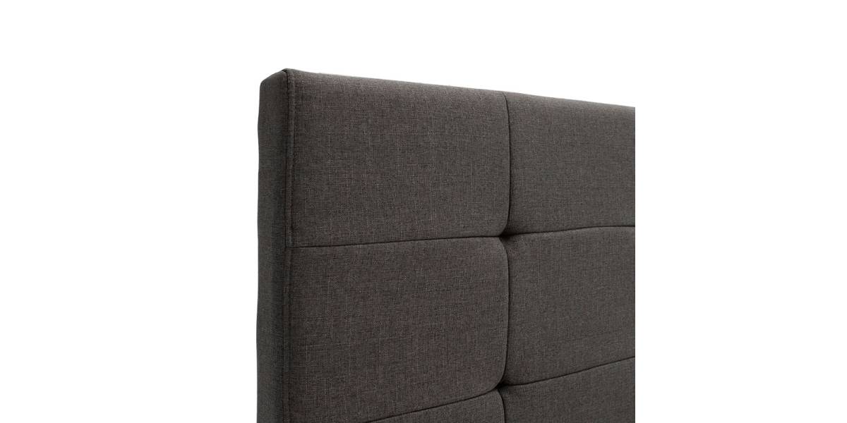 Κρεβάτι Roi pakoworld 160x200 ύφασμα ανθρακί + αποθηκευτικό χώρο
