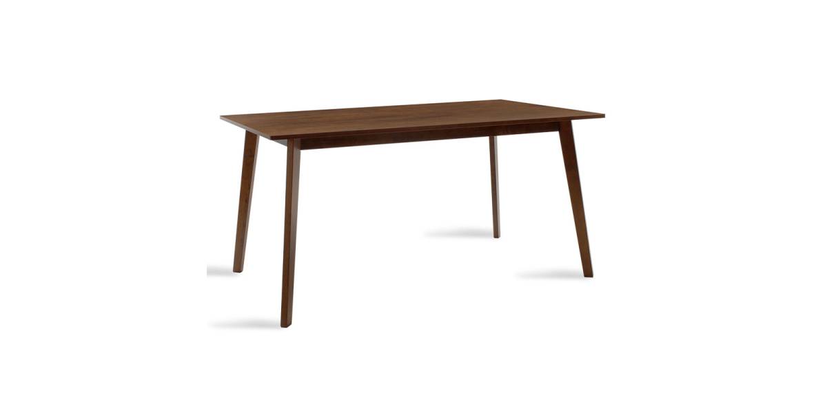 Τραπέζι Benson pakoworld MDF σε καρυδί απόχρωση 150x90x75εκ