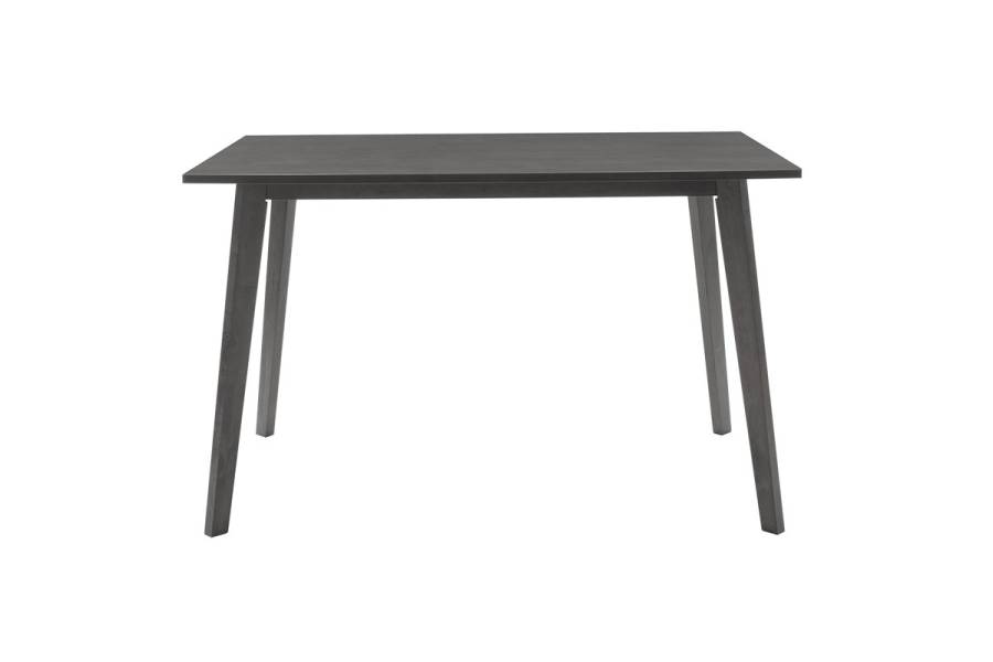 Τραπέζι Benson pakoworld MDF σε rustic grey απόχρωση 120x75x75εκ