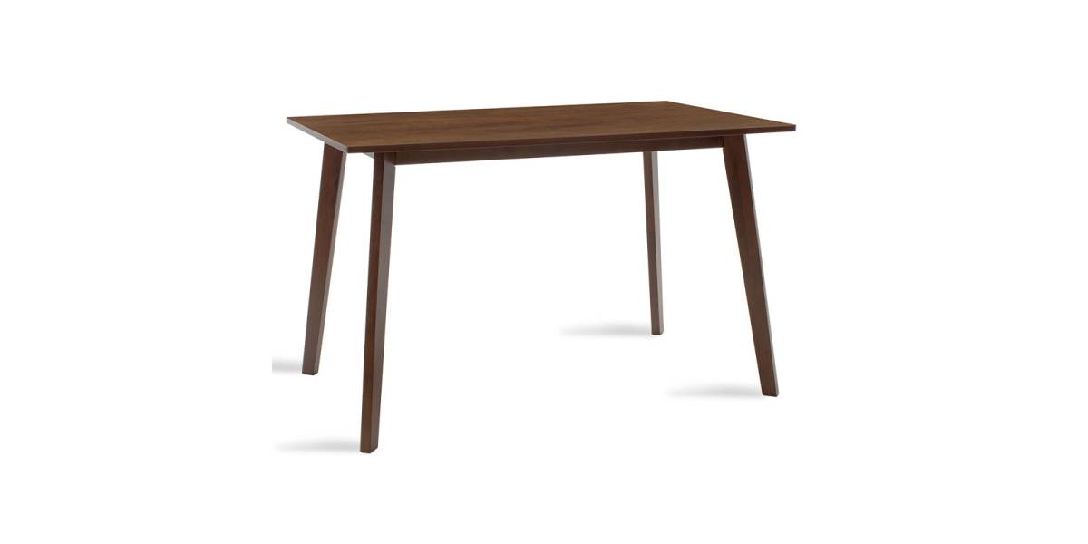 Τραπέζι Benson pakoworld MDF σε καρυδί απόχρωση 120x75x75εκ