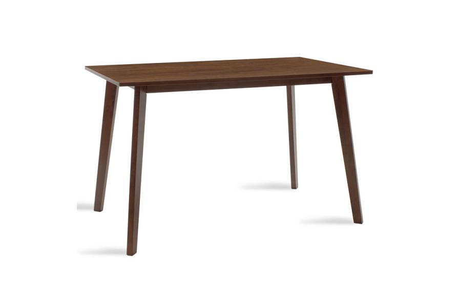 Τραπέζι Benson pakoworld MDF σε καρυδί απόχρωση 120x75x75εκ