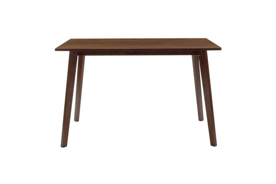 Τραπέζι Benson pakoworld MDF σε καρυδί απόχρωση 120x75x75εκ