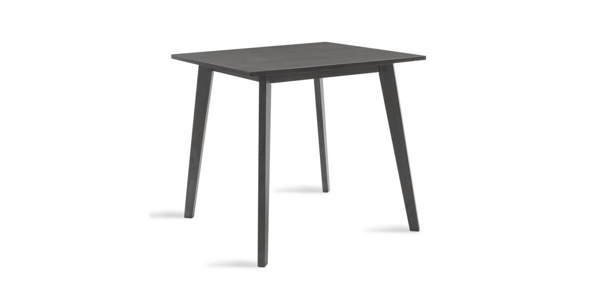 Τραπέζι Benson pakoworld MDF σε rustic grey απόχρωση 80x80x75εκ