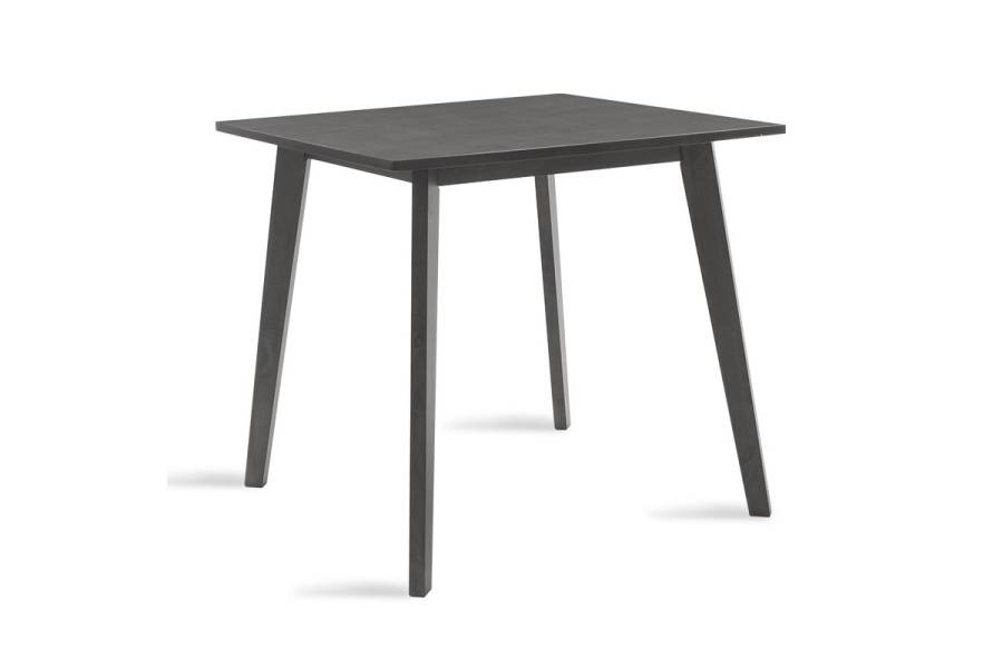 Τραπέζι Benson pakoworld MDF σε rustic grey απόχρωση 80x80x75εκ