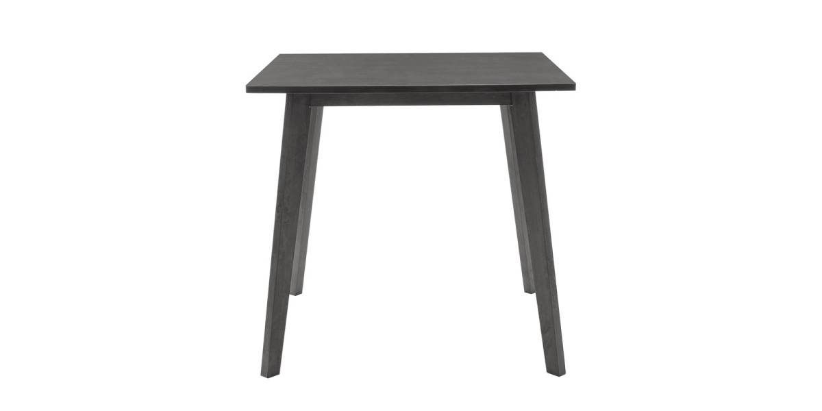 Τραπέζι Benson pakoworld MDF σε rustic grey απόχρωση 80x80x75εκ