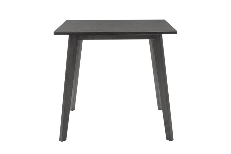 Τραπέζι Benson pakoworld MDF σε rustic grey απόχρωση 80x80x75εκ