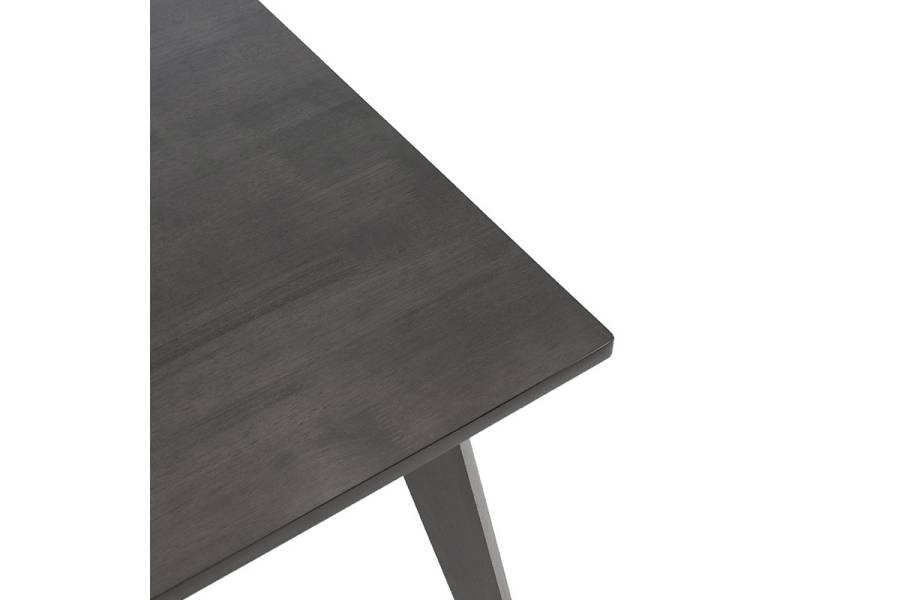 Τραπέζι Benson pakoworld MDF σε rustic grey απόχρωση 80x80x75εκ