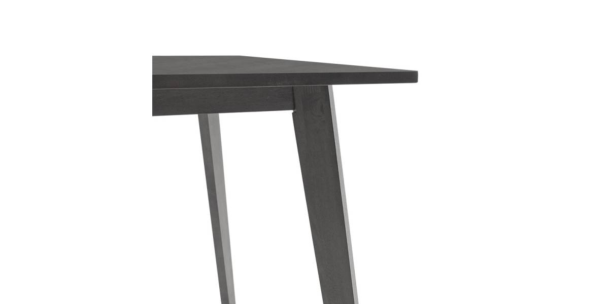 Τραπέζι Benson pakoworld MDF σε rustic grey απόχρωση 80x80x75εκ