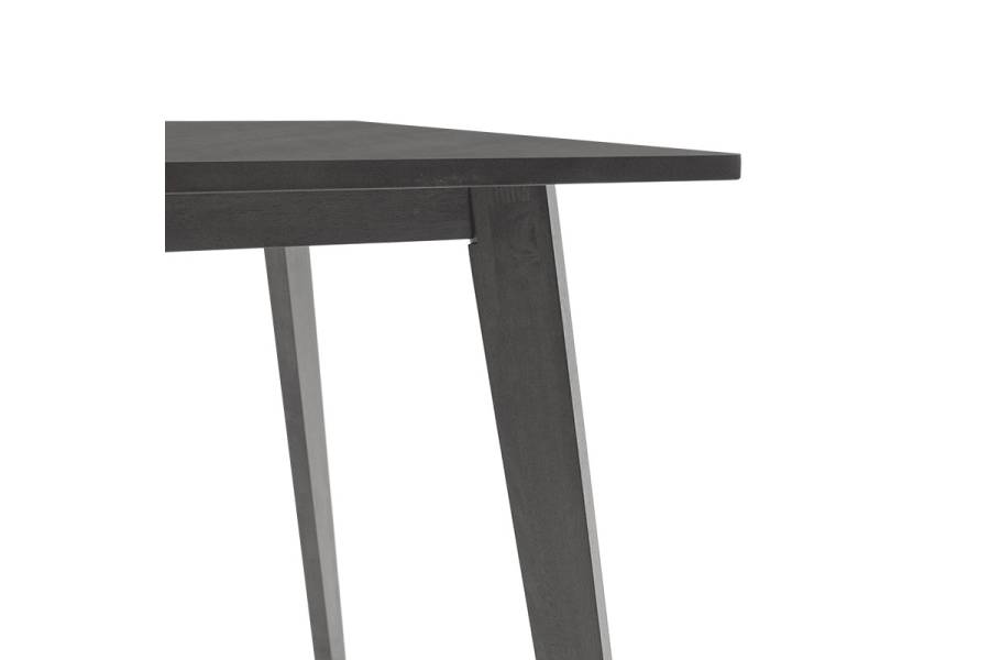 Τραπέζι Benson pakoworld MDF σε rustic grey απόχρωση 80x80x75εκ