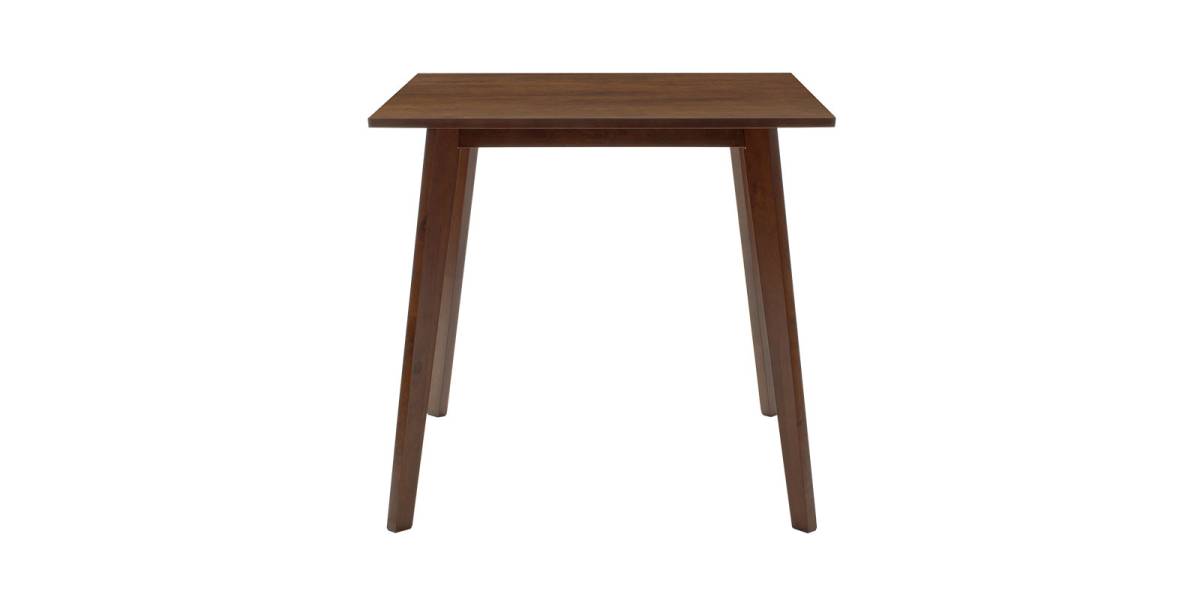 Τραπέζι Benson pakoworld MDF σε καρυδί απόχρωση 80x80x75εκ