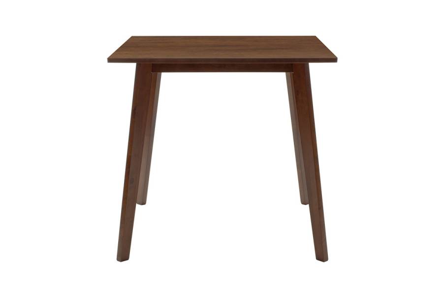 Τραπέζι Benson pakoworld MDF σε καρυδί απόχρωση 80x80x75εκ