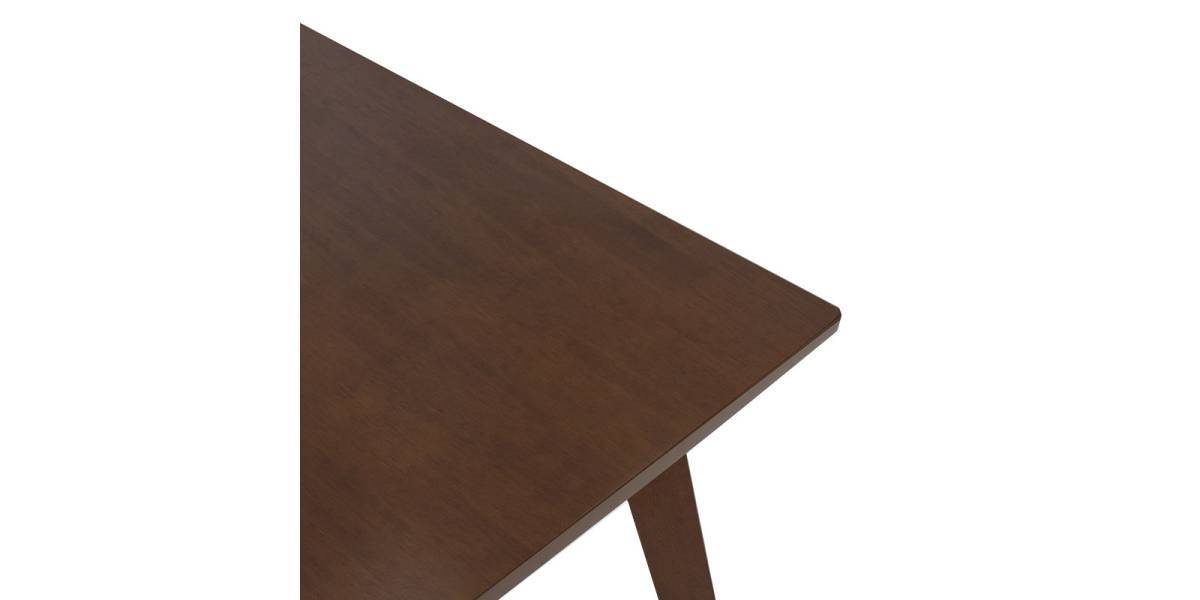 Τραπέζι Benson pakoworld MDF σε καρυδί απόχρωση 80x80x75εκ