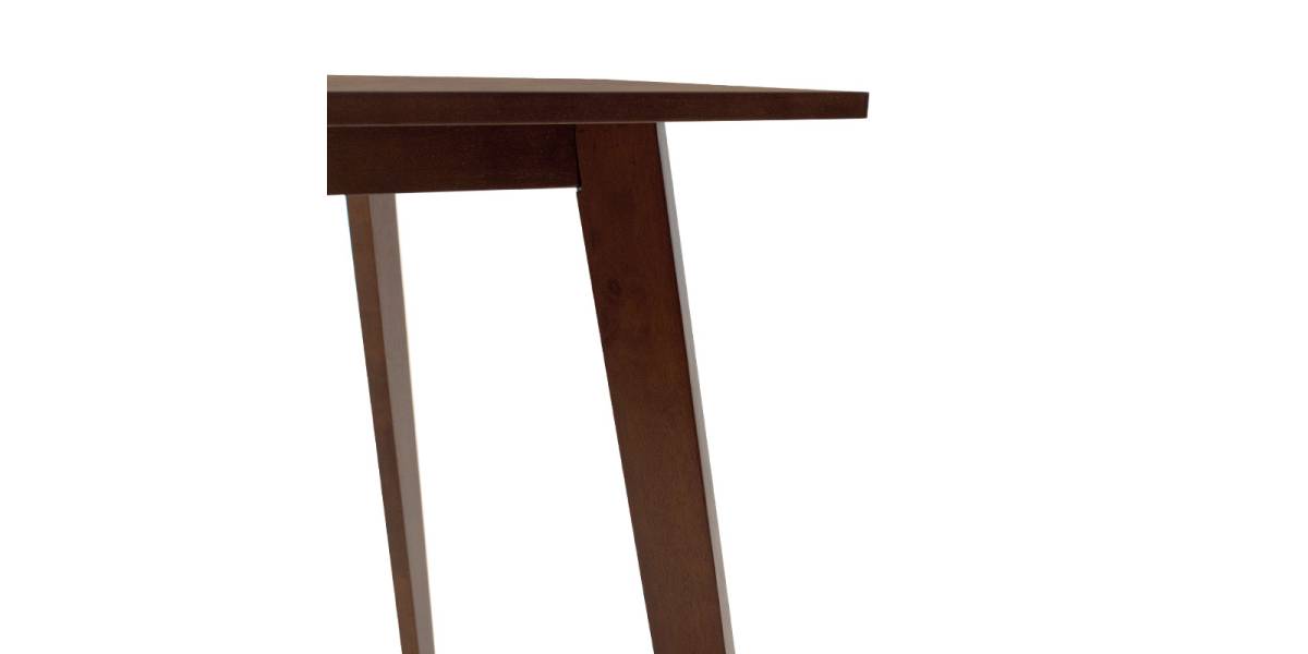 Τραπέζι Benson pakoworld MDF σε καρυδί απόχρωση 80x80x75εκ