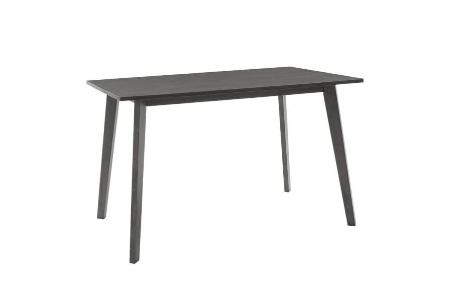 Tραπεζαρία Benson - Toto pakoworld σετ 5τμχ rustic grey - ύφασμα γκρι 120x75x75εκ