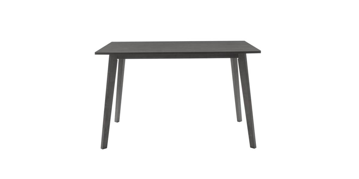 Tραπεζαρία Benson - Toto pakoworld σετ 5τμχ rustic grey - ύφασμα γκρι 120x75x75εκ
