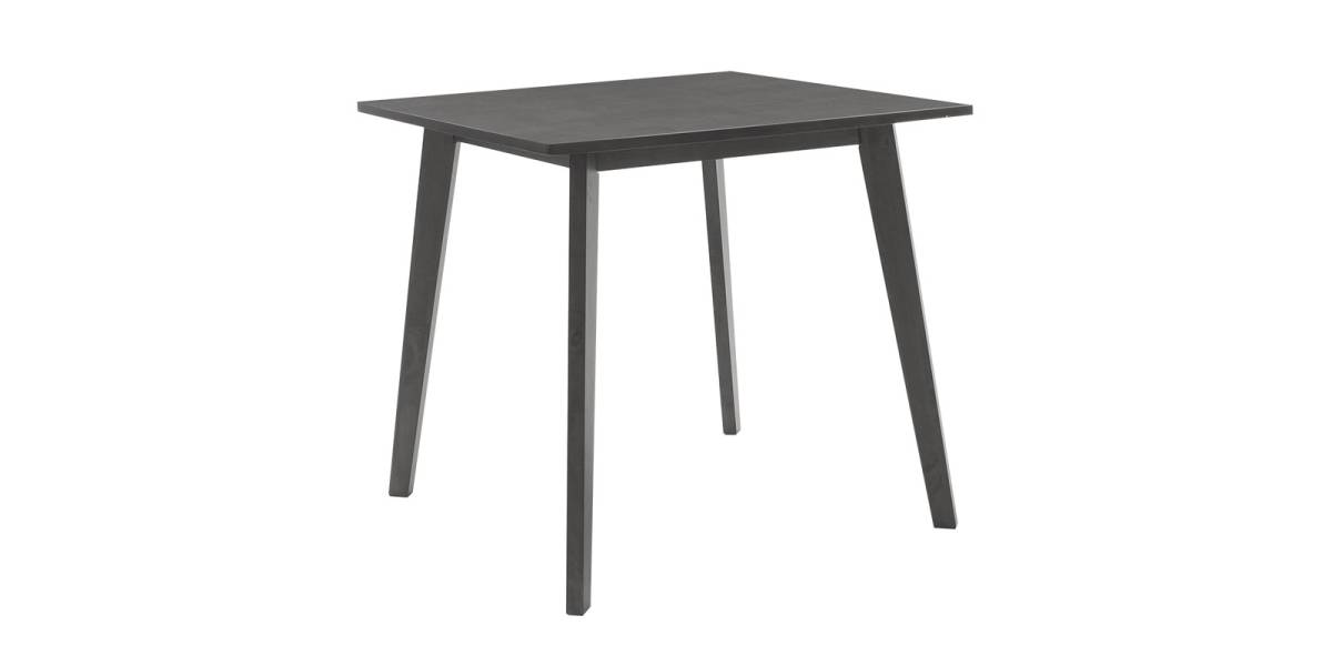 Tραπεζαρία Benson - Toto pakoworld σετ 5τμχ rustic grey - ύφασμα grey 80x80x75εκ