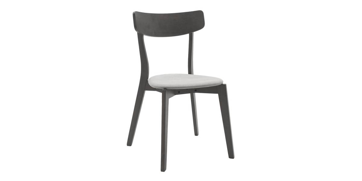 Tραπεζαρία Benson - Toto pakoworld σετ 5τμχ rustic grey - ύφασμα grey 80x80x75εκ