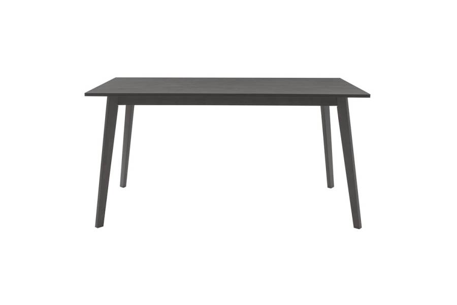 Tραπεζαρία Benson - Orlean pakoworld σετ 7τμχ rustic grey - ύφασμα γκρι 150x90x75εκ