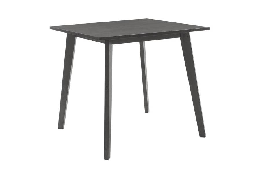 Tραπεζαρία Benson - Orlean pakoworld σετ 5τμχ rustic grey - ύφασμα γκρι 80x80x75εκ