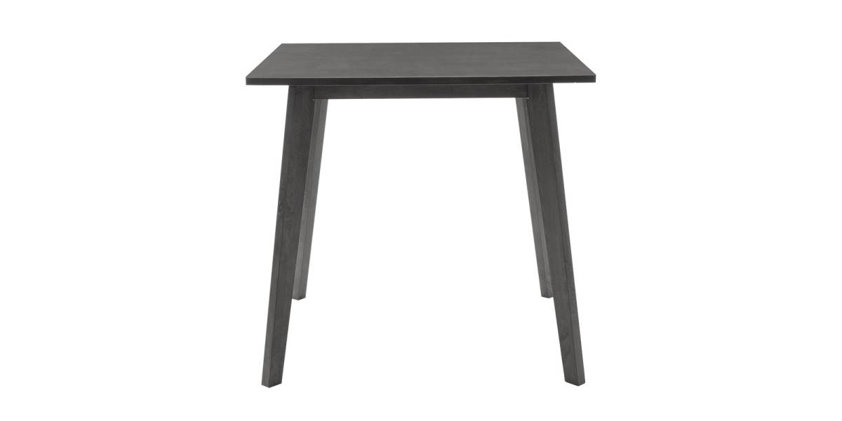 Tραπεζαρία Benson - Orlean pakoworld σετ 5τμχ rustic grey - ύφασμα γκρι 80x80x75εκ