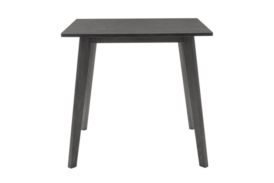 Tραπεζαρία Benson - Orlean pakoworld σετ 5τμχ rustic grey - ύφασμα γκρι 80x80x75εκ