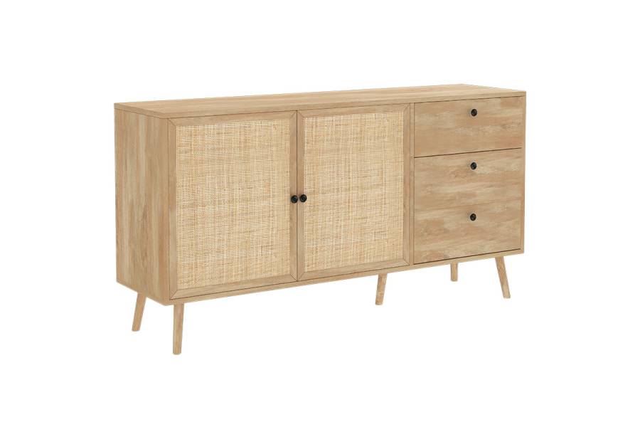 Μπουφές Oslo pakoworld sonoma 150x39x79εκ