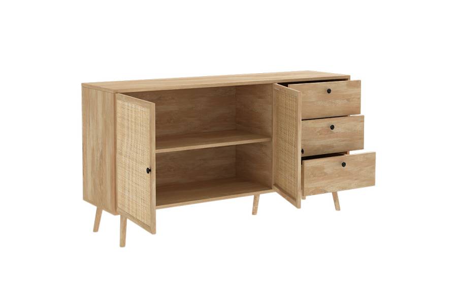 Μπουφές Oslo pakoworld sonoma 150x39x79εκ