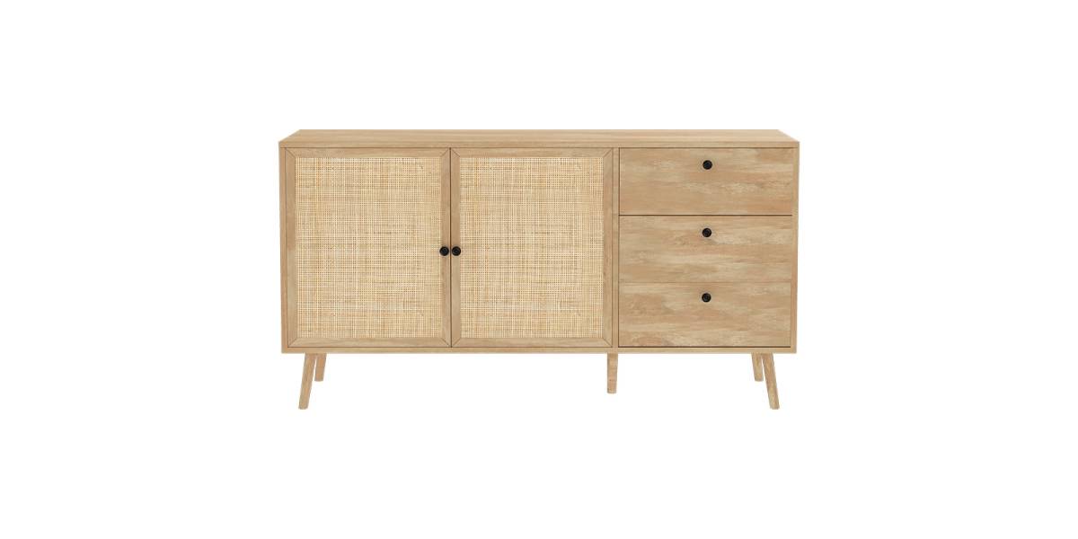 Μπουφές Oslo pakoworld sonoma 150x39x79εκ