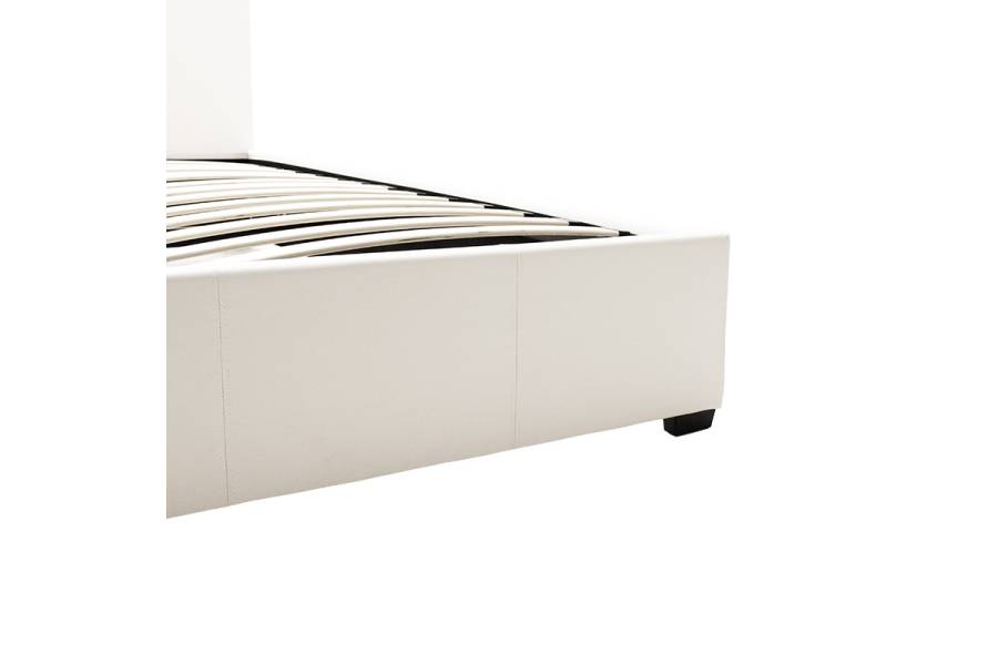 Κρεβάτι Norse pakoworld pu λευκό με αποθηκευτικό χώρο 160x200εκ