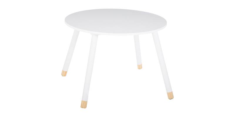 Παιδικό τραπεζάκι Playful pakoworld λευκό-φυσικό Φ60x43,5εκ