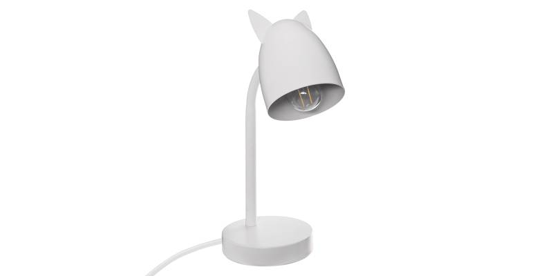 Φωτιστικό γραφείου Lucian pakoworld Ε14 λευκό 18x12,5x31εκ