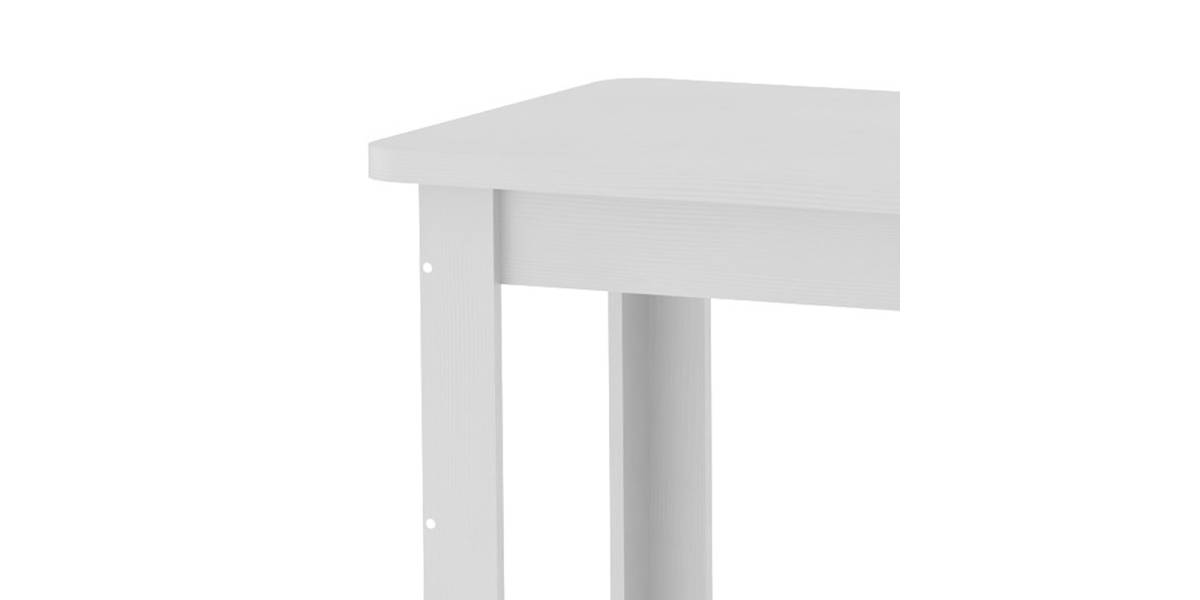 Τραπέζι Celeste pakoworld λευκό 100x60x73.5εκ