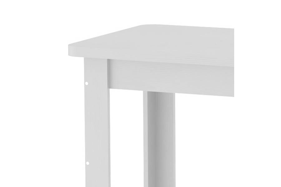 Τραπέζι Celeste pakoworld λευκό 100x60x73.5εκ