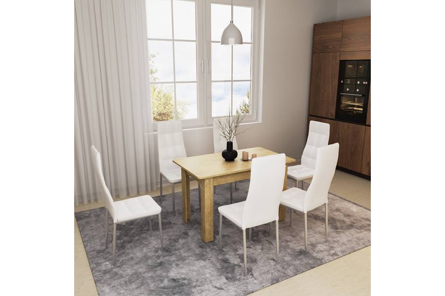 Τραπέζι Quiin pakoworld επεκτεινόμενο sonoma 120-174x70x73.5εκ