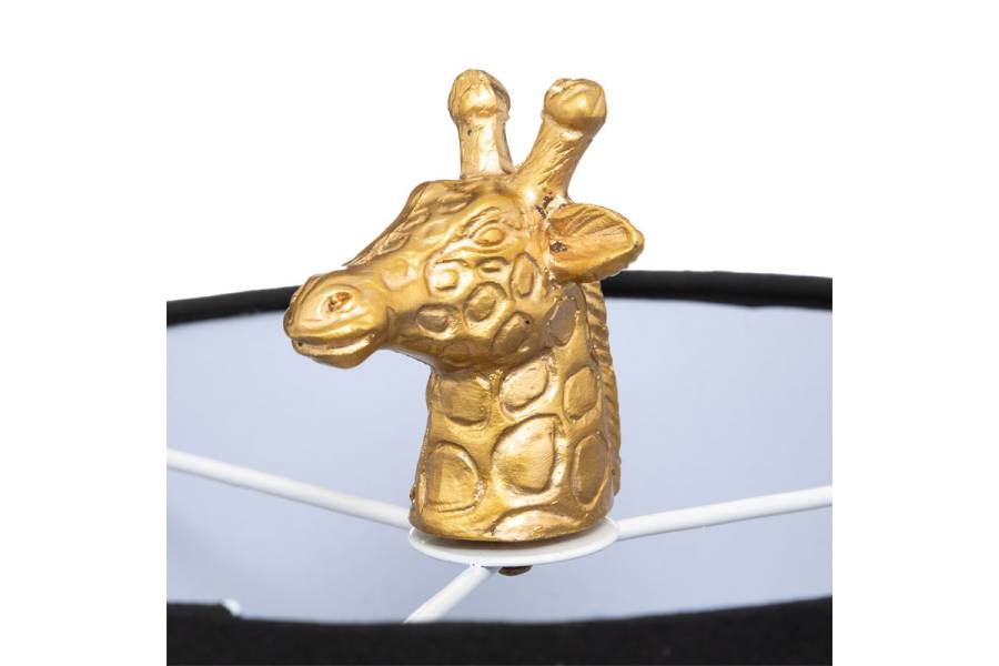 Επιτραπέζιο φωτιστικό Giraffe pakoworld Ε27 μαύρο-χρυσό 22.5x20x42εκ