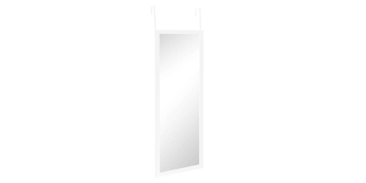Καθρέπτης πόρτας PWD-0111 pakoworld polyresin-λευκό 34x1.7x94εκ
