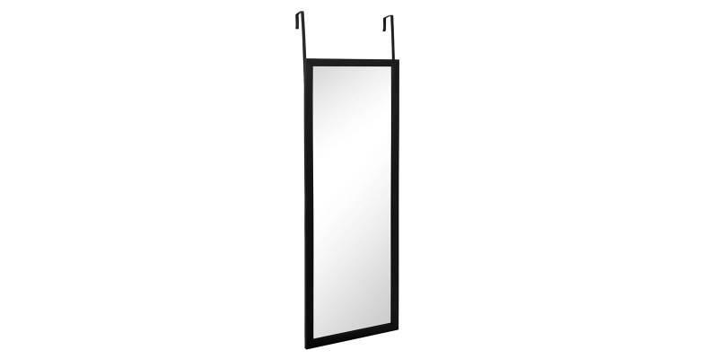 Καθρέπτης πόρτας PWD-0111 pakoworld polyresin-μαύρο 34x1.7x94εκ
