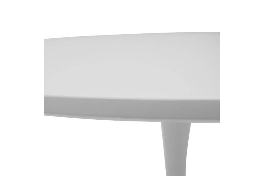 Τραπέζι Balou pakoworld MDF λευκό Φ100x75εκ