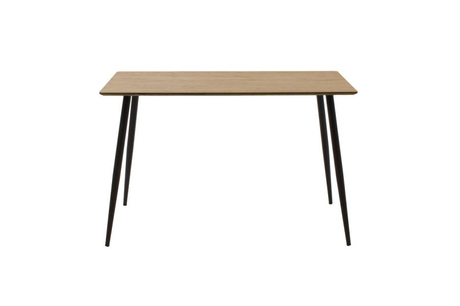 Τραπέζι Cuba pakoworld MDF sonoma-μαύρο 120x70x76εκ