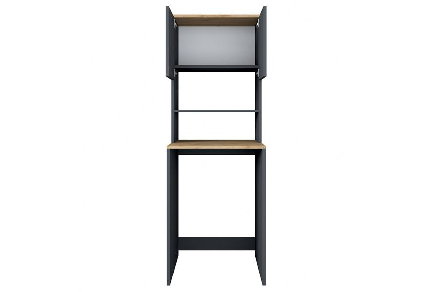 Έπιπλο πλυντηρίου Rasmus pakoworld ανθρακί-φυσικό 65x60x183.6εκ.