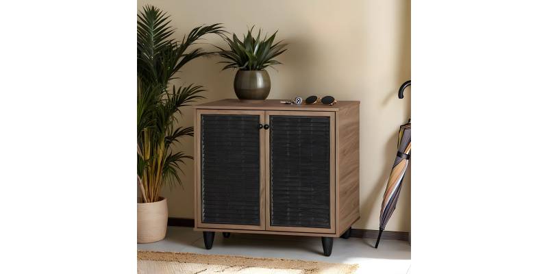 Παπουτσοθήκη-ντουλάπι Ronan pakoworld χρώμα καρυδί 70.5x35x66εκ