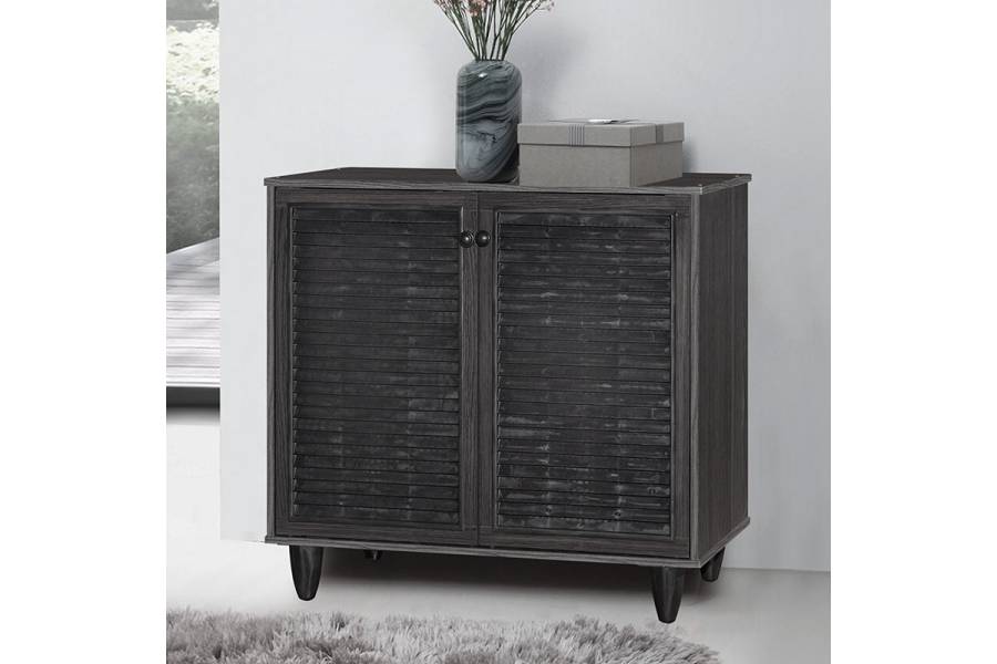 Παπουτσοθήκη-ντουλάπι Ronan pakoworld χρώμα wenge 70.5x35x66εκ