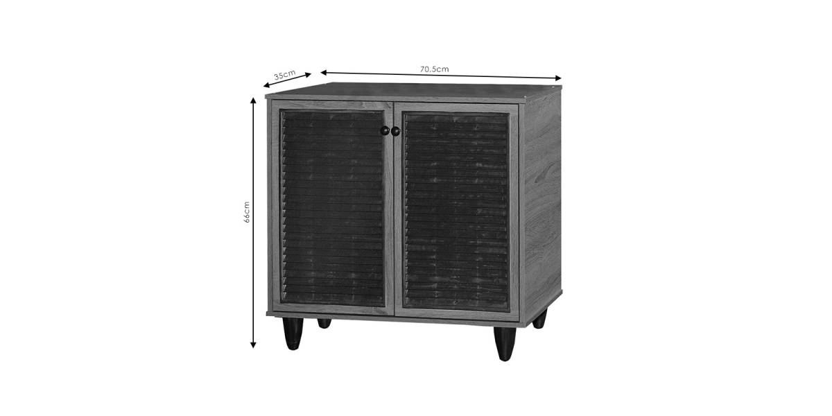 Παπουτσοθήκη-ντουλάπι Ronan pakoworld χρώμα wenge 70.5x35x66εκ