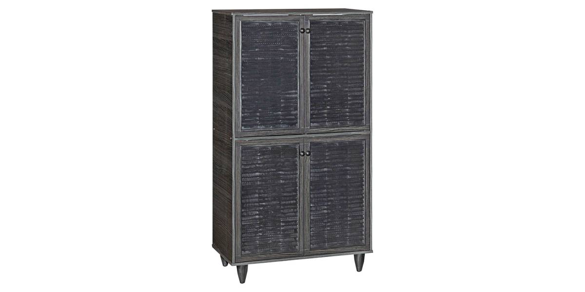 Παπουτσοθήκη-ντουλάπι Ronan pakoworld χρώμα wenge 70.5x35x122εκ
