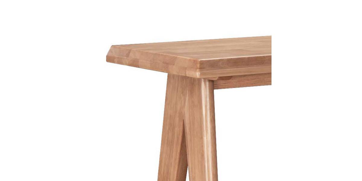 Τραπέζι Bar Winslow pakoworld ξύλο rubberwood ανοικτό καρυδί 120x45x100εκ