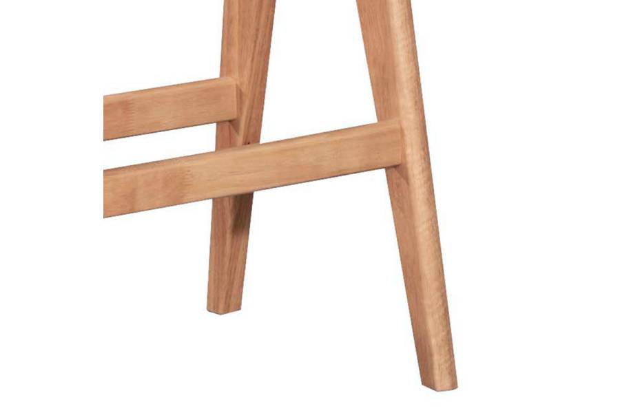 Τραπέζι Bar Winslow pakoworld ξύλο rubberwood ανοικτό καρυδί 120x45x100εκ